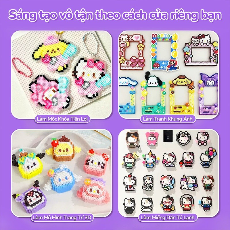 Bộ bổ sung Hạt xếp hình 24/48/72/96 Màu, Đồ Chơi DIY An Toàn Cho Bé, Quà Tặng Cho Ngày Sinh Nhật, Quốc Tế Thiếu Nhi 1/6