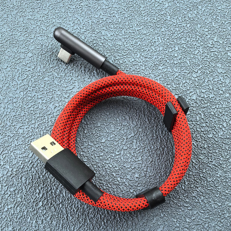 Cáp sạc nhanh 100W 80W Supervooc 10A cho Oneplus Ace 6 5 3 13 12 11 10T 9 8T Pro 90° Dây dữ liệu chơi game bện Khuỷu tay loại C