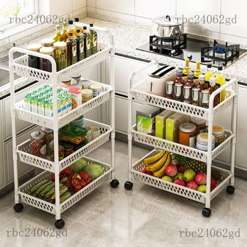 Kệ bếp Kệ đựng đồ nhà bếp nhiều tầng đặt sàn, kệ đựng đồ ăn vặt di động, kệ đựng rau củ, kệ đựng đồ phòng tắm, kệ lưu tr