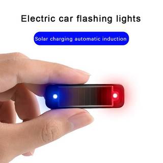 KUZHEN Mini LED Năng Lượng Mặt Trời Đèn Cảnh Báo Ô Tô An Ninh Ban Đêm Mô Phỏng Báo Động Không Dây Chống Trộm Đèn Cảnh Báo Nhấp Nháy Đèn Báo Ngộ nghĩnh HOT