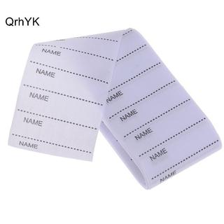 Nhà Máy Thời Trang Trắng Có Thể Giặt Sắt Trên Tên Nhãn Vải May Thẻ Đánh Dấu Bộ Quần Áo QrhYK