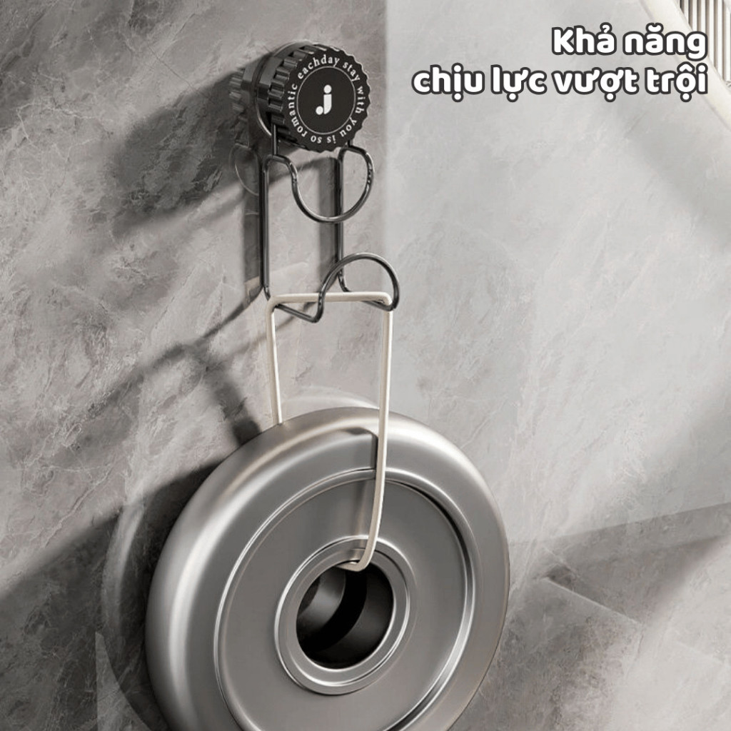Móc Treo Thau Chậu HomeMate Hút Chân Không Chịu Lực, Giá Treo Đồ Đa Năng Không Cần Khoan Đục