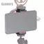 Guansfs Guansfs Giá đỡ điện thoại có thể điều chỉnh Vlog Clip với lỗ vít 1/4 inch mở rộng đế lạnh cho chân máy điện thoại thông minh có chiều rộng 5,6-8,3cm Micrô có đèn LED