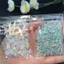 Huayu Hồng Xanh Series Nhựa Mịn Nhấp Nháy Hoa Hồng Tự Làm Phụ Kiện Làm Móng Tay Thẻ Gạch Bút Chì Mài Dây Buộc Túi Đau Chất Liệu
