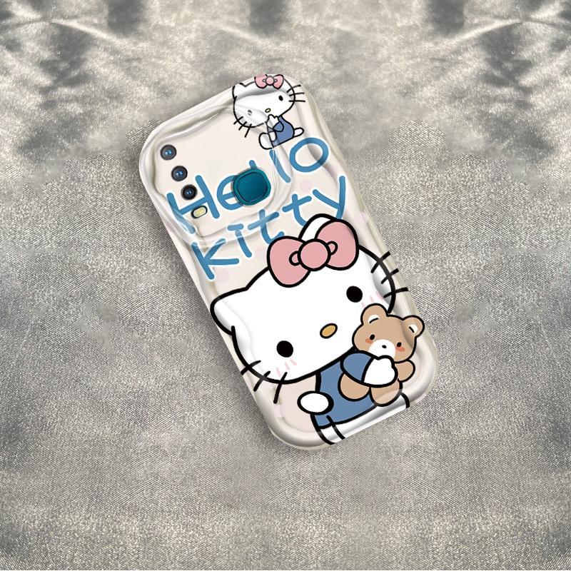 Thích hợp cho VIVO Y17 Y12 / Y12i Y15 1901 1902 1904 1940 Vỏ điện thoại chống sốc TPU mềm 3D Kitty Rilakkuma