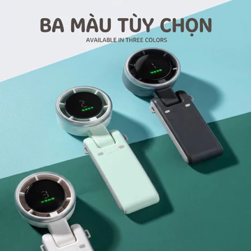 [Kèm dây đeo] Quạt mini sạc USB Q01 quạt để bàn quạt treo cổ quạt cầm tay mùa hè