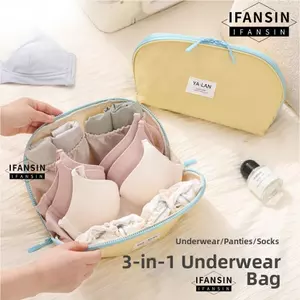 Túi đựng quần áo FANSIN, Túi đựng đồ lót chức năng nén đa năng, Bộ ba trong một di động nhẹ Dụng cụ sắp xếp hành lý Sử dụng du lịch