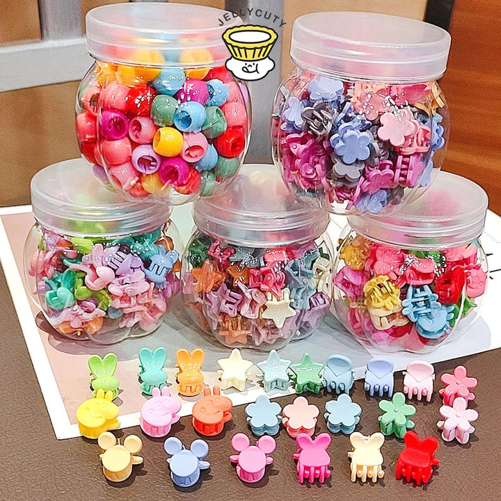 🍥jellycuty🍥Mini Kẹp Tóc Cho Bé Gái Dễ Thương Hoa Nhỏ Nhỏ Kẹp Tóc Nổ Kẹp Pin Phụ Kiện Tóc