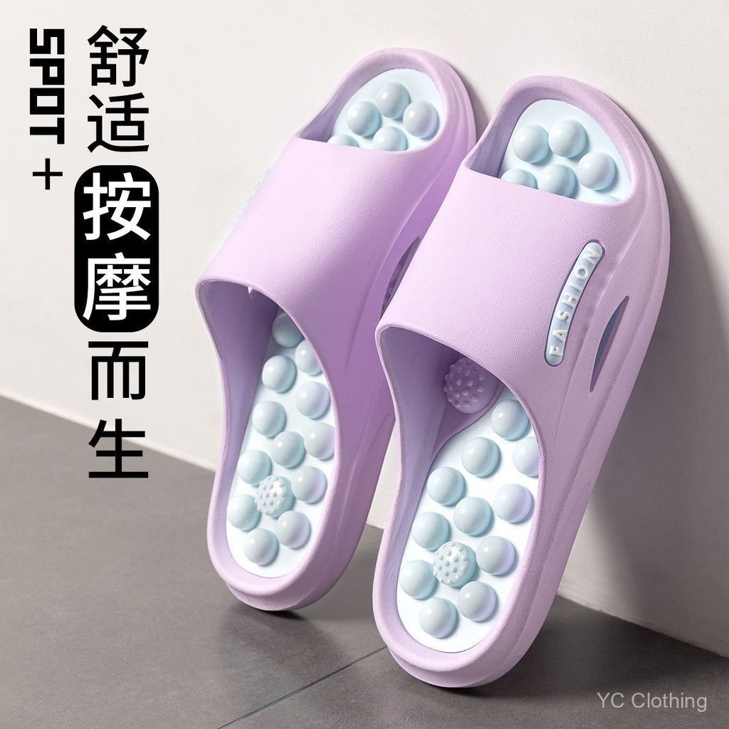 Nam Nữ Bấm huyệt Massage Dép Rỗng PVC Nhanh Khô Chống Trượt Phòng Tắm Nhà 9SL5