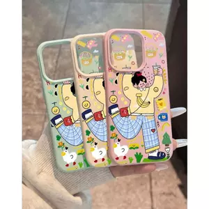 Cô bé năng lượng đầy màu sắc Phù hợp với vỏ điện thoại 1716, iPhone 15/14, ăng lượng
