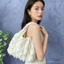 Túi vải tua rua phong cách Hàn Quốc Áo Vest ba chiều phong cách lười biếng nữ Niche Art Một vai