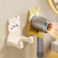 Giá đỡ máy sấy tóc treo tường mới Không cần khoan Giá máy sấy tóc Giá sắp xếp lưu trữ phòng tắm