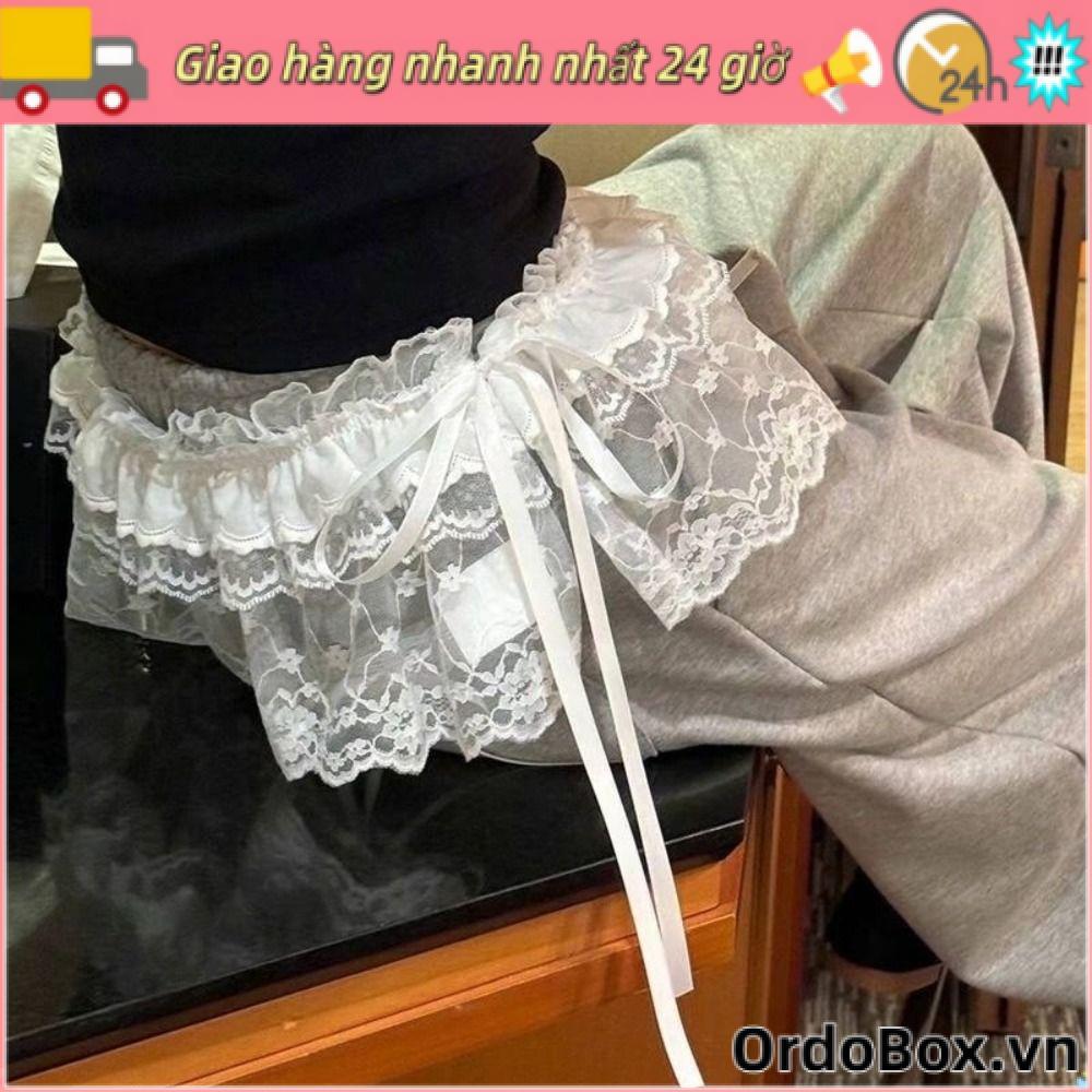 ORDOBOX Ren Mini Váy, Y2K Dạo Phố Thêu Hoa Ren Xù Váy, Bông Tai Kẹp Nhìn Xuyên Qua Ruched Váy Trang Trí Quần Jean