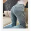 Quần Jean Nữ Màu Xanh Nhạt Eo Cao Form Slim-Fit, Phù Hợp Mùa Xuân