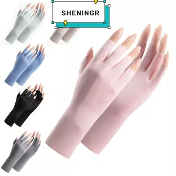 SHENING5R Găng Tay Tranh Móng Tay, Đèn Led Móng Tay Chống Tia UV Găng Tay Chống Nắng, Phụ Kiện Bảo Vệ Ngón Tay Da Chống Bức Xạ Chống Tia Tia UV Móng Tay Nghệ Thuật Găng Tay Tăng Cư