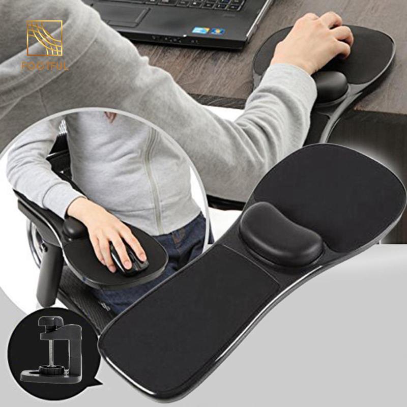 Máy tính Arm Rest Mouse Pad Tay vịn Khay nền tảng gắn vào bàn / ghế