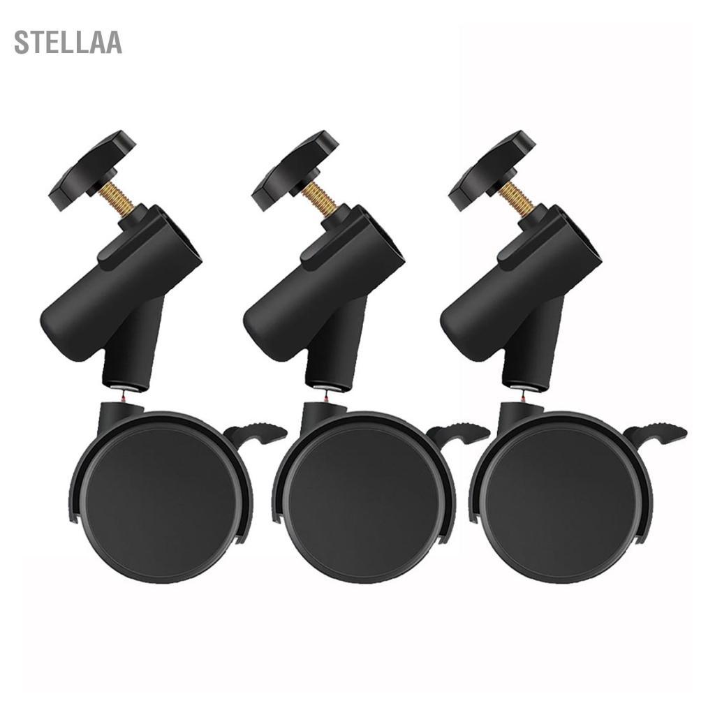 Stellaa Stellaa 3 cái/bộ Xoay Linh Hoạt Bánh Bánh Xe có Đường Kính 16mm Lỗ Gắn để Chụp Ảnh Chân Đế Tripod