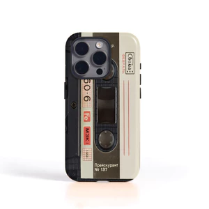 Họa tiết in băng Retro vui nhộn Thích hợp cho iPhone 17Promax 16Pro 15 11 12 13 14 xs XR 17Air Vỏ cứng hai lớp chống sốc UZ4B