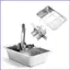 Khối Đá Khuôn Thép Không Gỉ Tay Cầm Khay Đá Inox 6 Khối Cho Tủ Đông Khối Lớn Dễ Dàng Phát Hành mueadsyvn