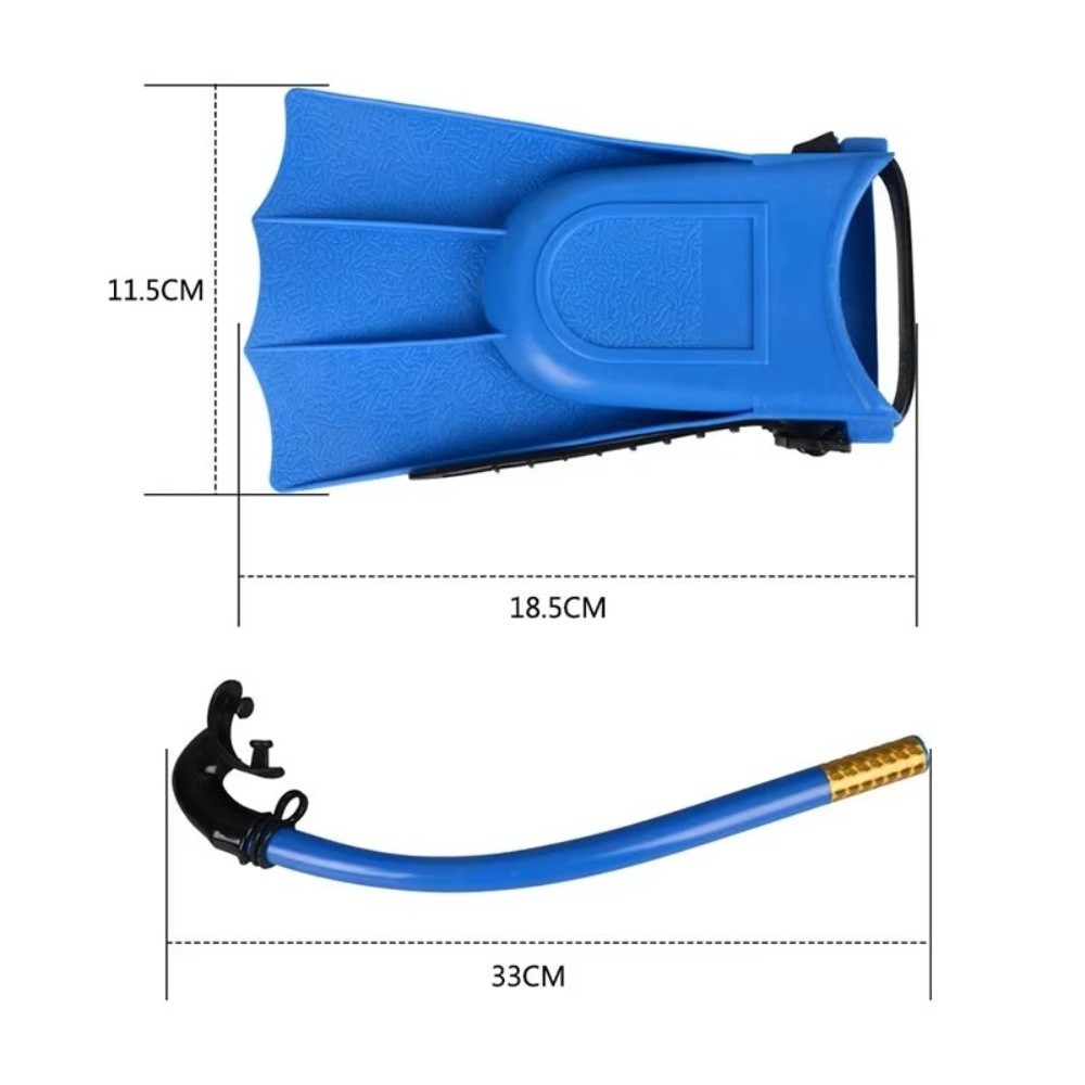 Bộ lặn trẻ em OUSXA, Kính bơi chống sương mù có thể điều chỉnh, Bộ vây ống thở PVC dễ sử dụng cho bé trai bé gái