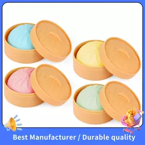 Bánh Bao Bóp Đồ Chơi 4 Chiếc Fidget Nhiều Màu Sắc Cảm Giác Giảm Căng Thẳng Tay Bóng Bun Bột