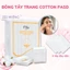 5 Gói Bông Tẩy Trang 222 Miếng Cotton Pads 3 Lớp Sợi Tự Nhiên Mềm Mịn