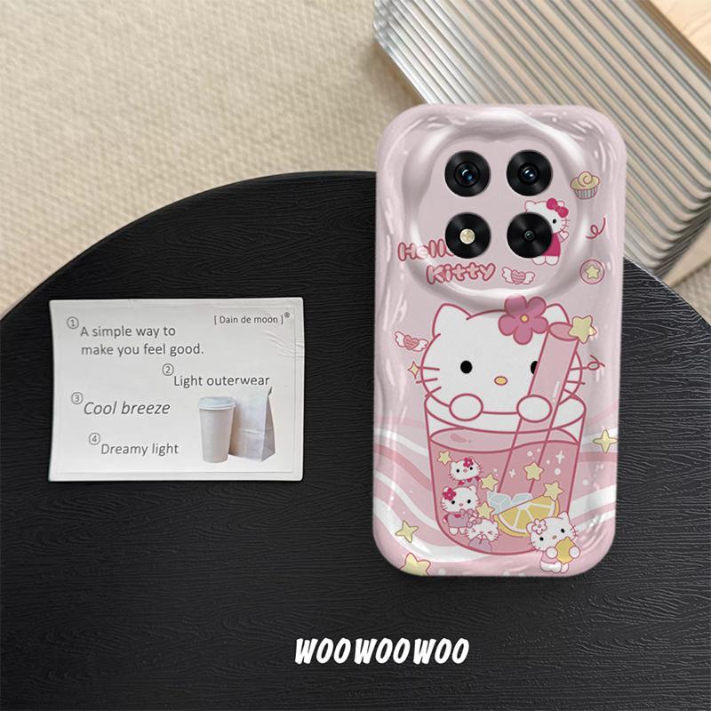 Ốp Lưng Cho Redmi Note 14 Pro 4G 5G POCO X7 Phim Hoạt Hình Kem Cặp Đôi Mèo Mềm TPU 3D Sóng Silicon Vỏ Điện Thoại