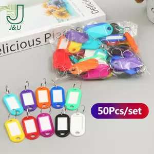 50 Chiếc Thẻ Chìa Khóa Móc Khóa Nhiều Màu Sắc Nhãn ID Tên Phòng Địa Chỉ TEL Số Bút Chìa Khóa Thẻ Hành Lý Có Vòng Chia