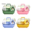 Lồng Hamster du lịch Hộp đựng thú cưng nhỏ có vòm trong suốt Thùng thông gió di động cho chuột Gerbils – Hoàn hảo cho chuyến đi thú y Dã ngoại ngoài trời Thú cưng an toàn cho chuột Hamster