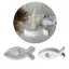 Khuôn Silicon Hình Cá Chân Nến với Giá Đỡ Nhựa - Dụng cụ Crafting