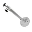 Giá đỡ trần máy chiếu PYCOU, Giá đỡ máy chiếu đa năng bằng bạc 180mm, Giá đỡ máy chiếu tải 3KG có thể điều chỉnh bền bỉ Máy quay phim