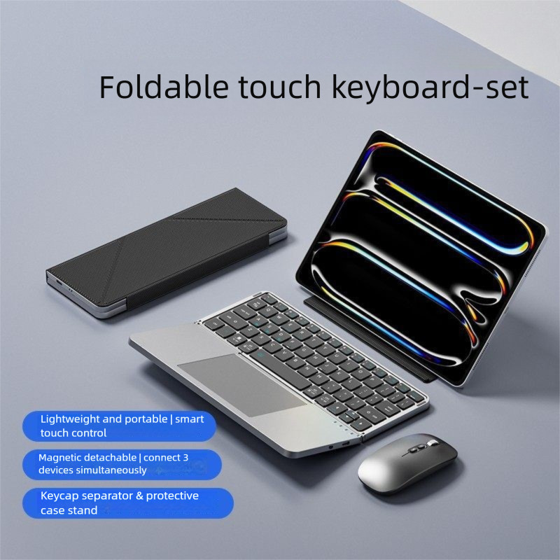 Bàn phím di động có thể gập lại Bluetooth không dây