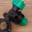 1Pc Chủ đề bên ngoài Quạt nông nghiệp Hình ing Vòi phun có thể điều chỉnh cho ống nông nghiệp Tưới vườn