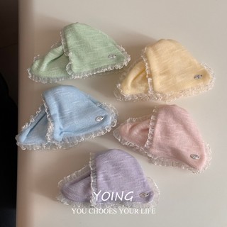 Kẹp vải cao cấp Hàn Quốc với ren tam giác, phù hợp làm đầy phần sau đầu tóc - Phụ kiện tóc thời trang