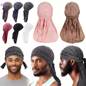 Saabandô Durag cotton đuôi dài, phù hợp mọi giới tính, xu hướng thời trang mới