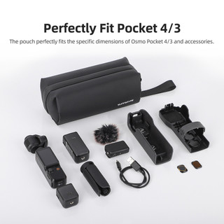 Dành Cho DJI OSMO Pocket 4 / 3 Túi Bảo Quản Dung Tích Lớn Máy Ảnh Thể Thao Đa Năng Túi Di Động Đeo Ngang Kỹ Thuật Số Lưu Trữ Túi 4 Phụ Kiện