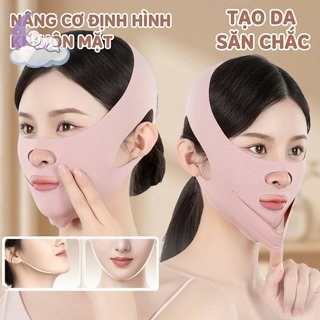 Dây nâng cơ mặt V Line Chin Dây đeo hai lớp Làm săn chắc mặt Giảm béo Shaper Mặt nạ chống chảy xệ