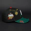 Mũ MLB New York Yankees màu đen/xanh lá cây rừng, có hoa hồng đỏ và miếng dán World Series 1999 - Không kèm phụ kiện