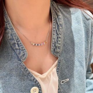 Dây Chuyền Xương Đòn Kim Cương Rực Rỡ Phong Cách Châu Âu Mỹ