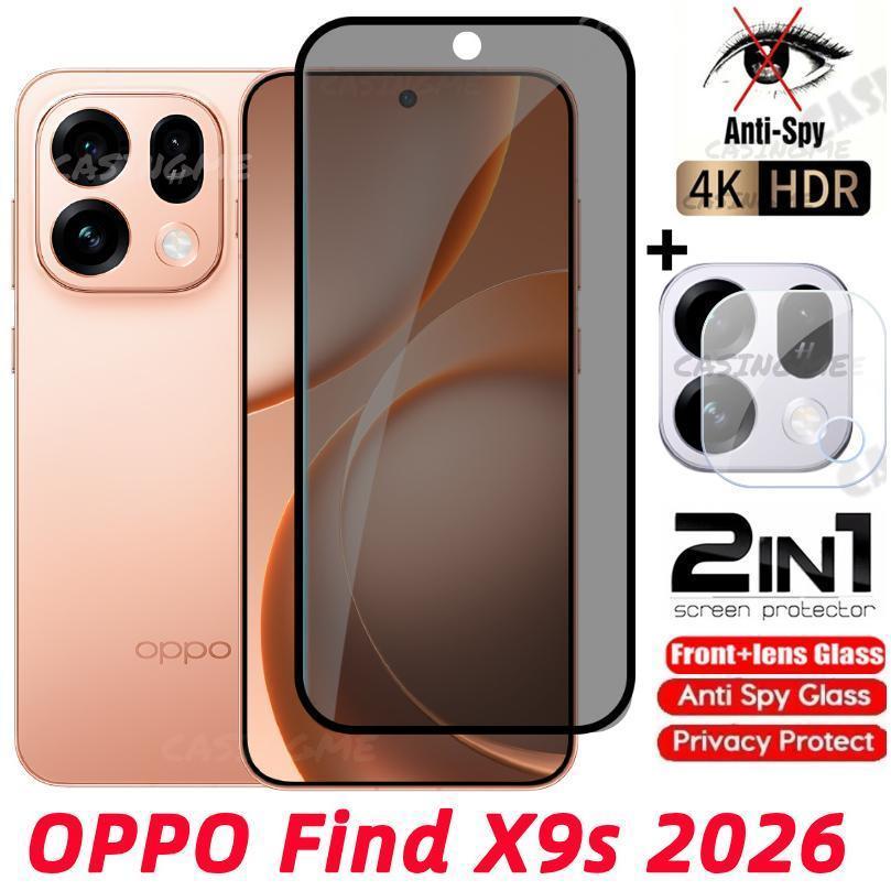 OPPO Find X9s Kính Cường Lực Riêng Tư Full Cover, Bảo Vệ Màn Hình Chống Gián Điệp Cho Find X9s X9 Pro Ultra s 5G 4G