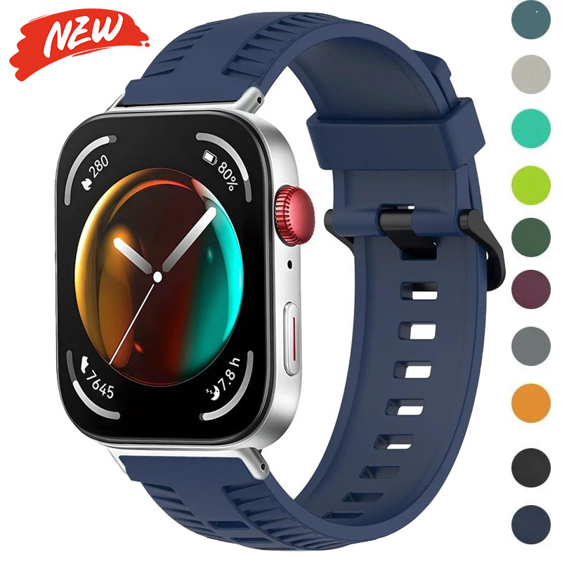 Dây đeo silicon cho Huawei Watch Fit 5 / Fit 5 Pro / Fit 4 Pro / Fit 4 dây đeo thay thế cho đồng hồ Fit 3 phụ kiện vòng đeo tay thể thao