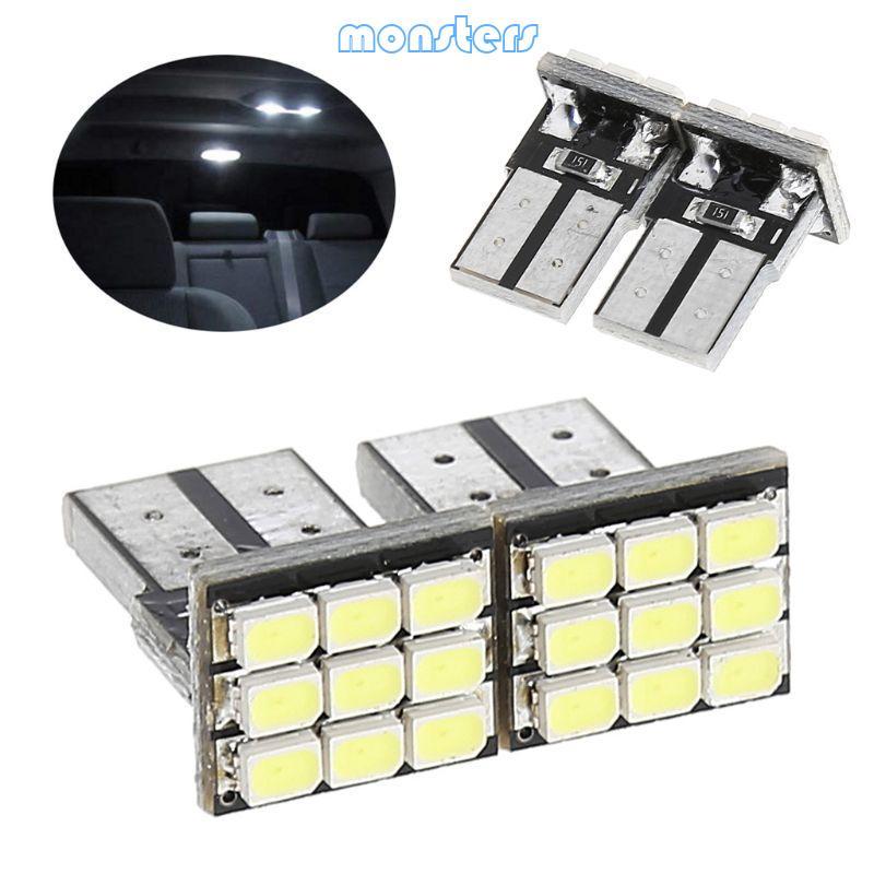 Mon 2 Bóng Đèn LED Cho Đèn Pha Ô Tô T10 194 168 W5W 9 LED SMD Bóng Đèn FogLamp Sáng