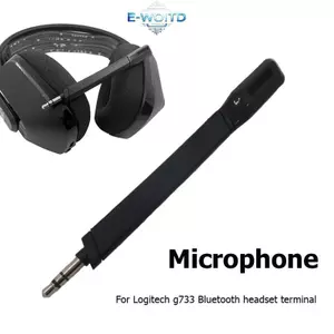 E-WOITD 3.5mm Mic Tai nghe trò chơi thay thế Micrô cho Logitech G733 Tai nghe Lightspeed Mic có bộ lọc giọng nói E-WOITD