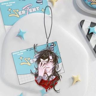 Heaven Official's Blessing Xie Lian Hua Cheng Cosplay Acrylic Keychain Figure Pendant Rope Phone Keyring Chai