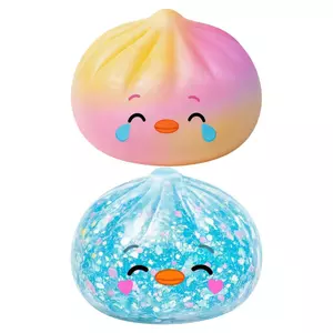 Bánh bao Squishies Đồ chơi Funy Bun Shape Bóp Bột Bóng Fidget Đồ chơi cho lớp học Văn phòng Học tập Làm việc Phòng chờ sonlekvn