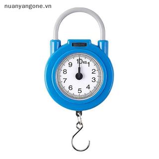 Nuanyangone.vn 10kg Cân cơ treo di động Hành lý cá Cân nhà bếp Treo kỹ thuật số có độ chính xác cao Cân lò xo mới