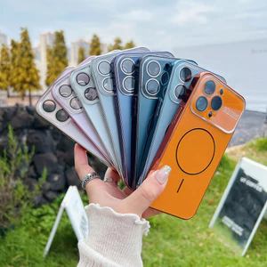 Ốp điện thoại mờ từ tính mới cho iPhone 17 Pro Max, 16, 15, 14, 13, 12, Promax, Bảo vệ kính máy ảnh, Chống sốc, Thiết kế phủ sóng toàn diện