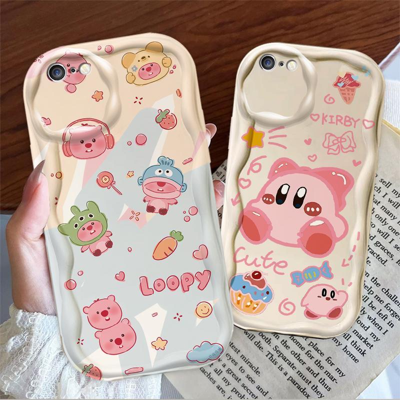 Thích hợp cho iPhone 6 6S 6 Plus 6S Plus 7 8 Plus SE 2020 3D TPU mềm Loopy Kirby Vỏ điện thoại chống sốc
