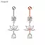 Bigapple Thời Trang Pha Lê Zircon Bụng Nút Nhẫn Dành Cho Nữ Bé Gái Thép Không Gỉ Rốn Bụng Nút Nhẫn Gợi Cảm Cơ Thể Trang Sức Xuyên RDG