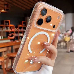 Ốp lưng iPhone hình động vật hoạt hình hỗ trợ sạc không dây từ tính -iP7/8/X/XS/XR/11/12/13/14/15/16/17/Plus/Air/Pro/Max